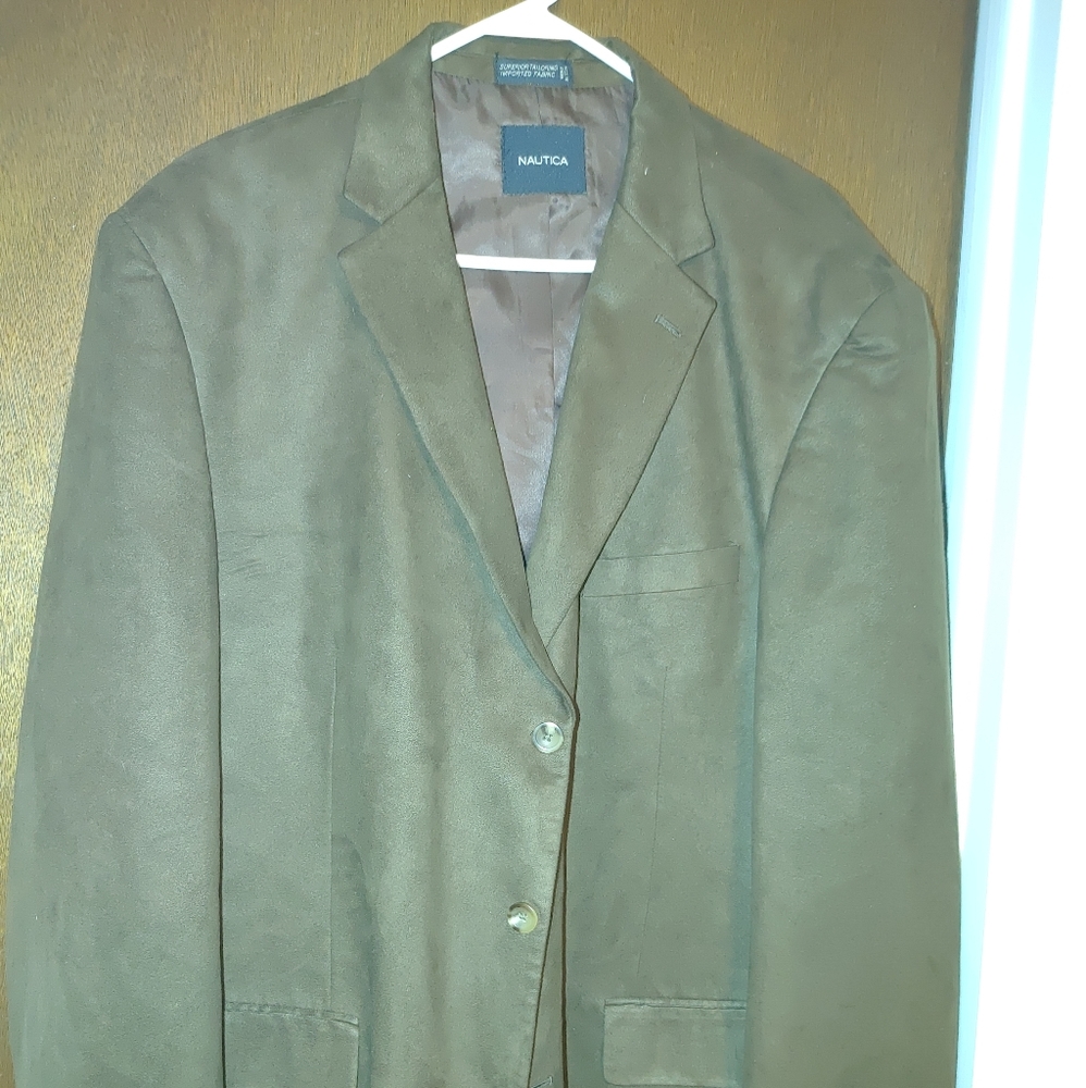 Nautica Chocolate Brown Faux Suede